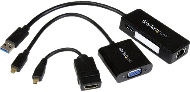 Main image of StarTech LENYMCHDVUGK Accessory Kit for Lenovo Yoga 3 Pro Micro HDMI to VGA -USB 3.0 Gb LAN 3-In-1 Connecter