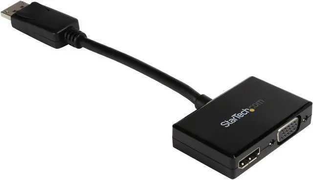 Alt view image 2 of 3 - StarTech.com DP2HDVGA Travel A/V adapter: 2-in-1 DisplayPort to HDMI or VGA