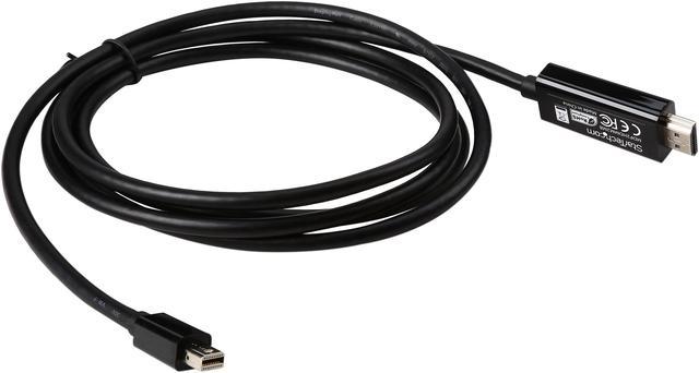 StarTech.com 6ft (2m) Mini DisplayPort to HDMI Cable, 4K 30Hz Video, Mini  DP to HDMI Adapter/Converter Cable, mDP to - MDP2HDMM2MB - Monitor Cables &  Adapters 