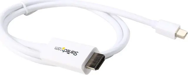 Alt view image 2 of 3 - StarTech.com Model MDP2HDMM1MW Mini DisplayPort to HDMI converter cable - 4K Male to Male