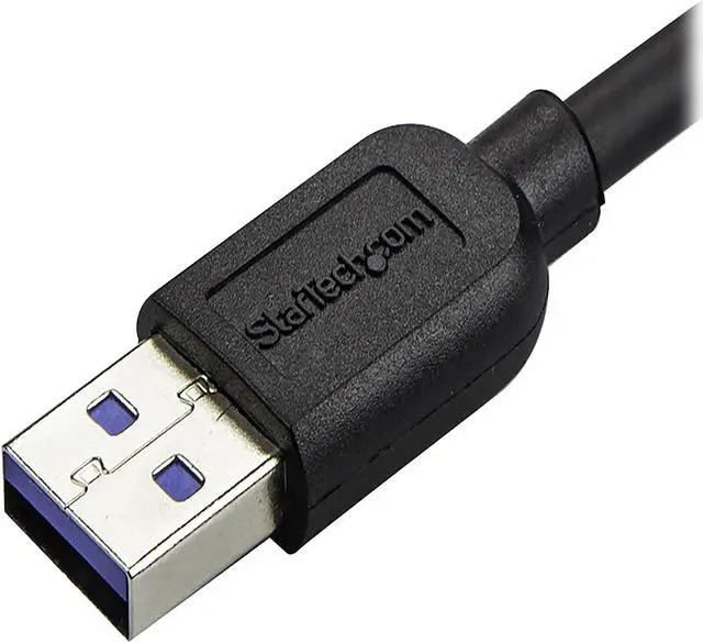 Alt view image 3 of 4 - StarTech.com 2m 6 ft Slim Micro USB 3.0 Cable - USB 3.0 A to Left-Angle Micro USB - USB 3.1 Gen 1 (5 Gbps)