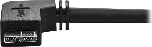Alt view image 2 of 4 - StarTech.com 2m 6 ft Slim Micro USB 3.0 Cable - USB 3.0 A to Right-Angle Micro USB - USB 3.1 Gen 1 (5 Gbps)