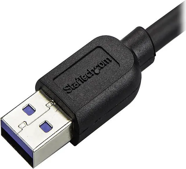 Alt view image 3 of 4 - StarTech.com 2m 6 ft Slim Micro USB 3.0 Cable - USB 3.0 A to Right-Angle Micro USB - USB 3.1 Gen 1 (5 Gbps)