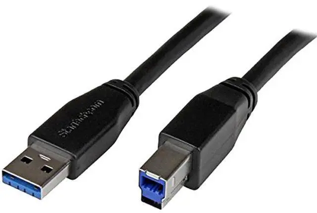 Main image of StarTech.com 5m 15 ft Active USB 3.0 USB-A to USB-B Cable - M/M - USB A to B Cable - USB 3.1 Gen 1 (5 Gbps)