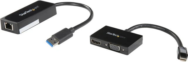 Main image of StarTech.com MSTS3MDPUGBK 2-in-1 Accessory Kit for Surface and Surface Pro 4 - mDP to HDMI / VGA - USB 3.0 GbE - Works with Surface Pro 3 and Surface 3