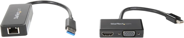 Alt view image 2 of 5 - StarTech.com MSTS3MDPUGBK 2-in-1 Accessory Kit for Surface and Surface Pro 4 - mDP to HDMI / VGA - USB 3.0 GbE - Works with Surface Pro 3 and Surface 3