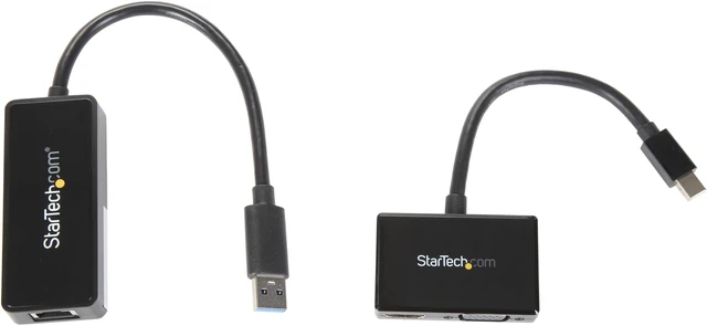 Alt view image 3 of 5 - StarTech.com MSTS3MDPUGBK 2-in-1 Accessory Kit for Surface and Surface Pro 4 - mDP to HDMI / VGA - USB 3.0 GbE - Works with Surface Pro 3 and Surface 3