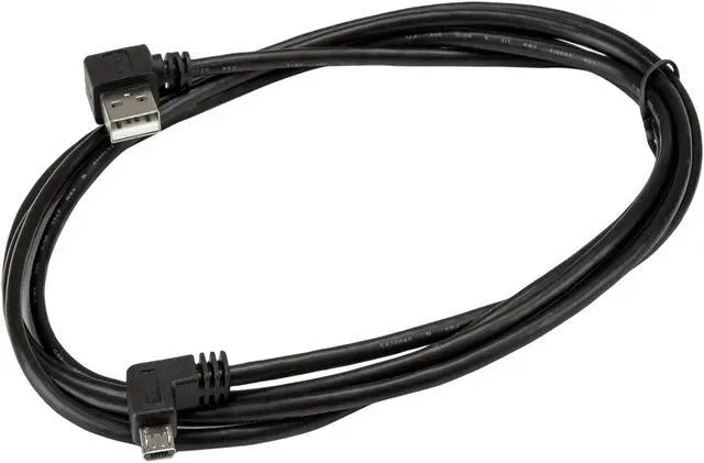 Alt view image 5 of 5 - StarTech.com 2m 6 ft Micro-USB Cable with Right-Angled Connectors - M/M - USB A to Micro B Cable