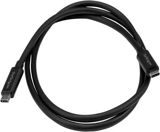 Alt view image 3 of 4 - StarTech USB31CC1M USB C Cable - 3 ft. / 1m - 10 Gbps - 4K - USB-IF - Charge and Sync - USB Type C to Type C Cable - USB Type C Cable