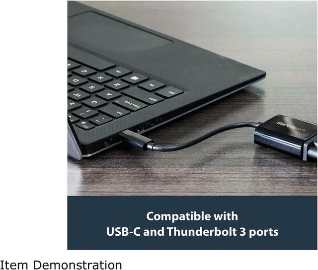Alt view image 4 of 6 - StarTech.com CDP2VGA USB-C to VGA Adapter - Thunderbolt 3 Compatible - USB C Adapter - USB Type C to VGA Dongle Converter