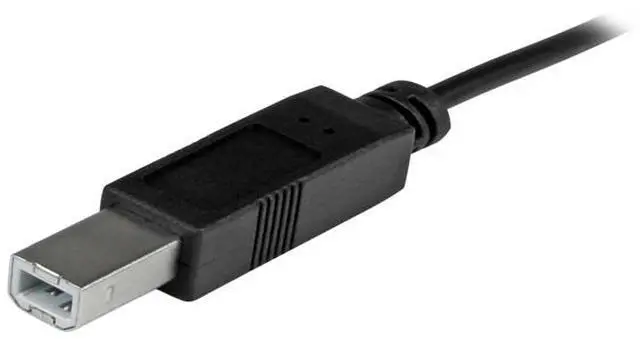 Alt view image 3 of 4 - StarTech USB2CB1M USB C to USB B Printer Cable - 3 ft. / 1m - USB C Printer Cable - USB C to USB B Cable - USB Type C to Type B