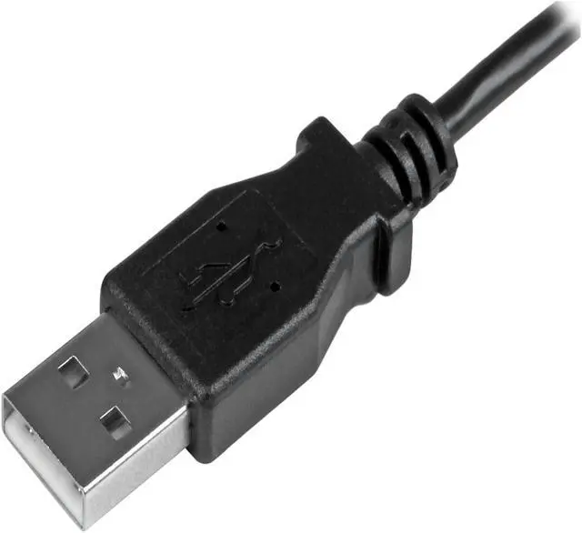 Alt view image 3 of 5 - StarTech.com 1m 3 ft Left Angle Micro-USB Charge-and-Sync Cable M/M - USB 2.0 A to Micro-USB - 28/24 AWG