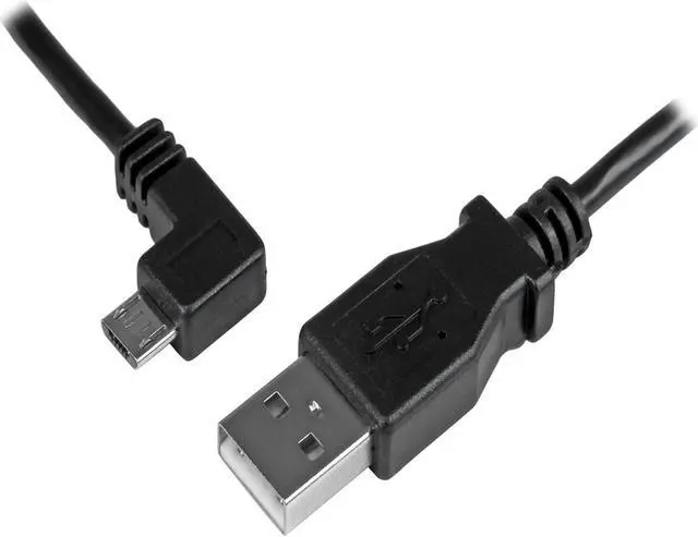 Main image of StarTech.com 1m 3 ft Left Angle Micro-USB Charge-and-Sync Cable M/M - USB 2.0 A to Micro-USB - 28/24 AWG