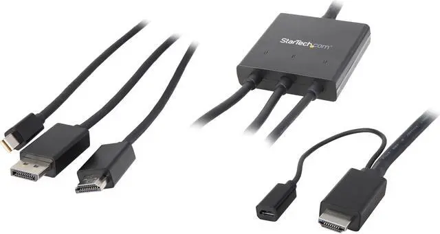Main image of StarTech.com DPMDPHD2HD HDMI, DisplayPort or Mini DisplayPort to HDMI Converter Cable