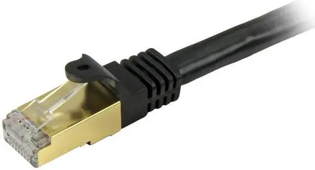 Alt view image 2 of 3 - StarTech.com C6ASPAT1BK 1 ft. Cat 6A Black Shielded Network Ethernet Cables