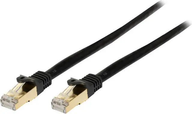 Main image of StarTech.com C6ASPAT3BK 3 ft. Cat 6A Black Shielded Network Ethernet Cables