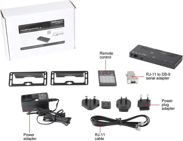 Alt view image 9 of 8 - StarTech.com VS221HD4KA 2-Port HDMI Automatic Video Switch - 4K with Fast Switching