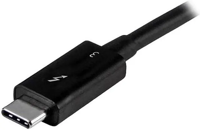Alt view image 2 of 3 - StarTech.com TBLT34MM50CM Thunderbolt 3 Cable - 40Gbps - Daisy Chainable - Passive - USB C Cable - USB-C Thunderbolt to Thunderbolt Cable - 1 pack