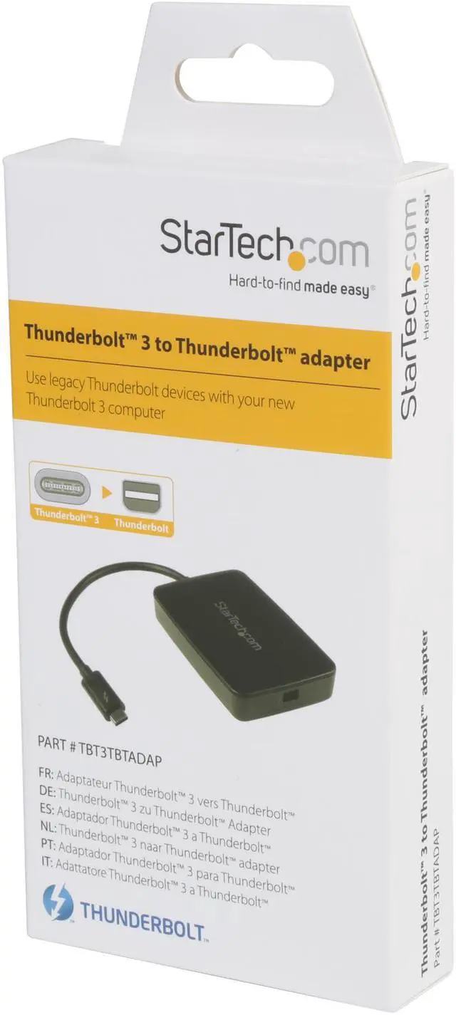Alt view image 5 of 5 - StarTech.com TBT3TBTADAP Thunderbolt 3 to Thunderbolt 2 Adapter - Backward Compatible - USB C to Mini DisplayPort - USB-C to Thunderbolt 2