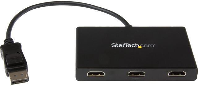 StarTech.com 3-Port Multi Monitor Adapter, DisplayPort 1.4 to 3x  DisplayPort Video Splitter, Dual or Triple 4K, Laptop/Desktop DP 1.4 MST Hub  for Multiple Monitors, For Windows PCs Only