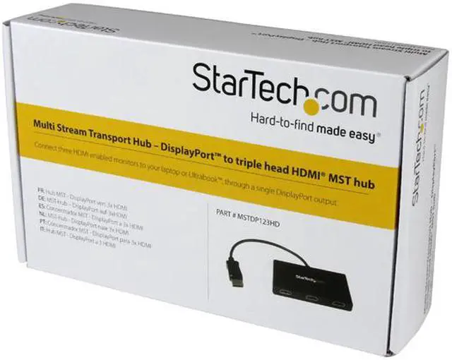 Alt view image 5 of 5 - StarTech.com MSTDP123HD MST hub - DisplayPort to 3x HDMI