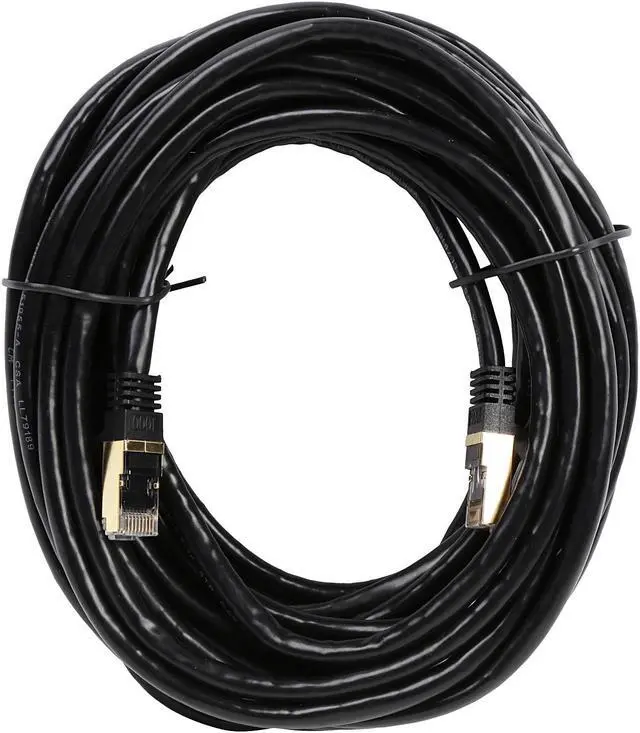 Alt view image 2 of 3 - StarTech.com C6ASPAT25BK 25 ft. Cat 6A Black Shielded Network Ethernet Cable