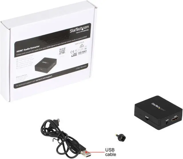 Alt view image 6 of 6 - StarTech.com HD2A HDMI Audio Extractor - 1080p