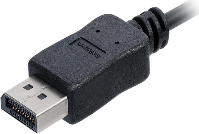 Alt view image 2 of 3 - StarTech.com CDP2DPMM6B 6ft USB C to DisplayPort Cable - Black - 4K 60Hz DisplayPort Cable - USB Type C to DisplayPort Adapter Cable (CDP2DPMM6B)