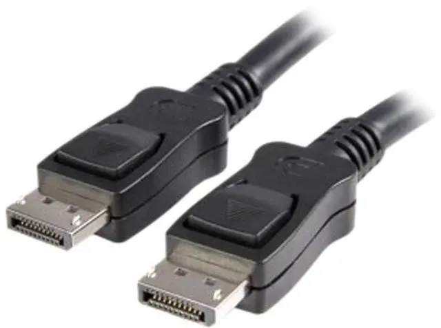 Main image of StarTech DISPL2M 6.60 ft. Black Connector A: 1 x DisplayPort (20 pin) Latching Male  Connector B: 1 x DisplayPort (20 pin) Latching Male DisplayPort Cable with Latches - M/M M-M