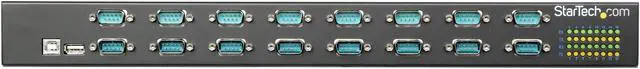 Alt view image 2 of 6 - StarTech.com ICUSB23216FD USB to Serial Hub - 16 Port - COM Port Retention - Rack Mount and Daisy Chainable - FTDI USB to RS232 Hub