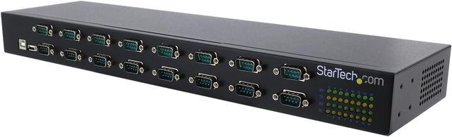 StarTech.com ICUSB23216FD USB to Serial Hub - 16 Port - COM Port Retention  - Rack Mount and Daisy Chainable - FTDI USB to RS232 Hub