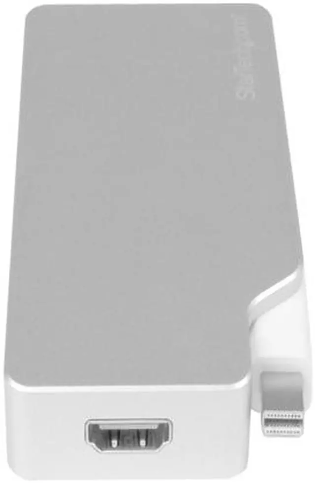 Alt view image 5 of 8 - StarTech.com MDPVGDVHD4K Aluminum Travel A/V Adapter: 3-in-1 Mini DisplayPort to VGA, DVI or HDMI - 4K