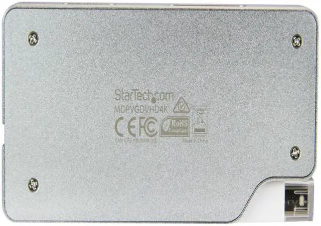 Alt view image 7 of 8 - StarTech.com MDPVGDVHD4K Aluminum Travel A/V Adapter: 3-in-1 Mini DisplayPort to VGA, DVI or HDMI - 4K