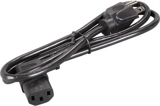 Main image of StarTech.com PXT101L3 3 ft. Computer Power Cord - NEMA 5-15P to Right-Angle C13
