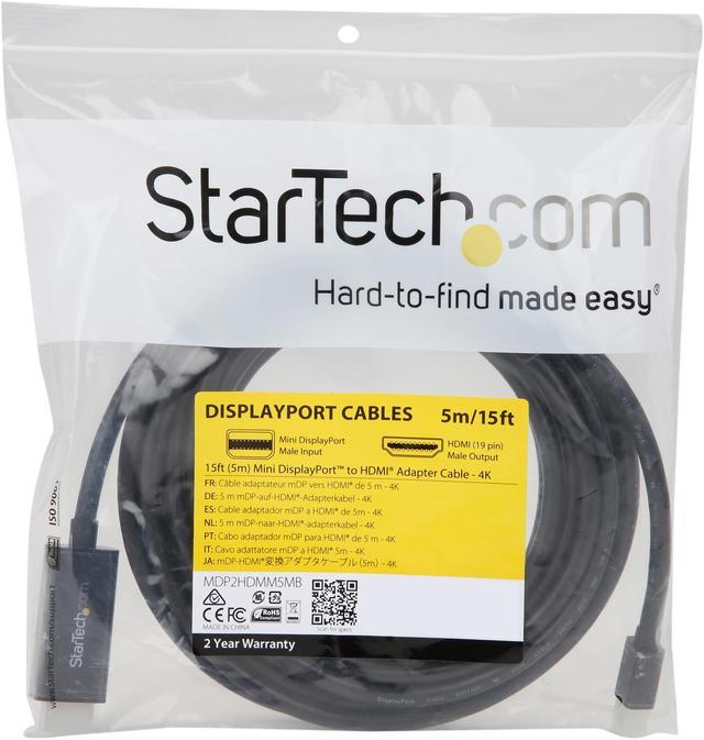 Startech.com câble mini displayport vers displayport 1.2 de 3m - câble  adaptateur mini displayport vers displayport