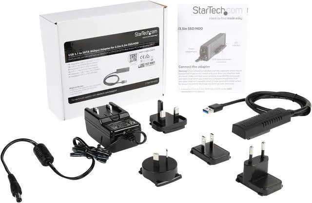 Alt view image 3 of 3 - StarTech.com USB312SAT3 USB 3.1 (10 Gbps) Adapter Cable for 2.5" and 3.5" SATA Drives