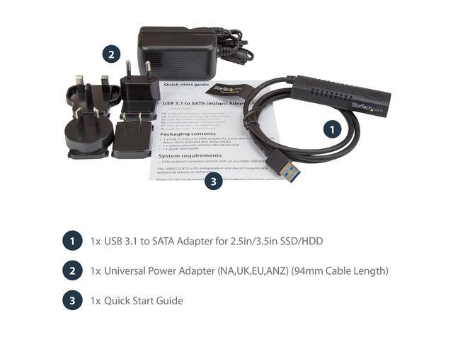 thumbnail image 2 of USB 3.1 (10 GBPS) ADAPTER CABLE FOR 2.5 2 of 12