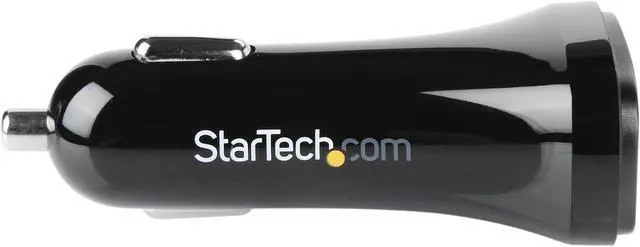 Alt view image 2 of 5 - StarTech.com USB2PCARBKS Black Dual-Port USB Car Charger - 24W/4.8A
