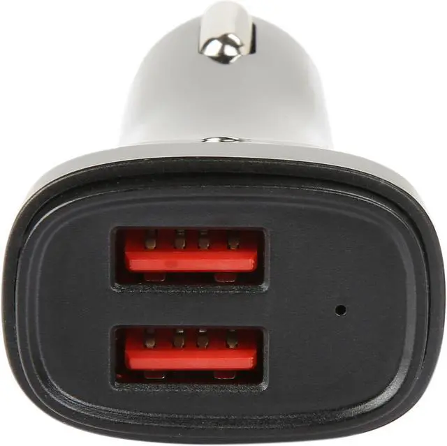 Alt view image 3 of 5 - StarTech.com USB2PCARBKS Black Dual-Port USB Car Charger - 24W/4.8A