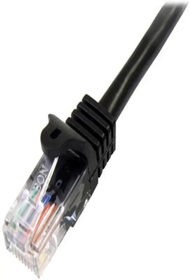Alt view image 2 of 2 - StarTech.com 45PAT5MBK 16.40 ft. Cat CAT5e - 350 MHz Black Network Ethernet Cable