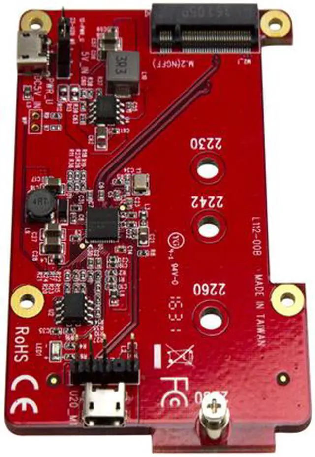 Alt view image 5 of 7 - StarTech PIB2M21 Raspberry Pi Board - USB 2.0 480Mbps - USB to M.2 SATA Converter - USB to SATA Raspberry Pi SSD