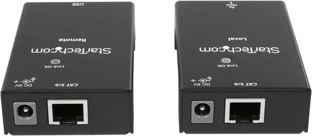 Alt view image 5 of 5 - StarTech USB2001EXTV 1 Port USB 2.0 Over Cat5 or Cat6 Extender Kit - 165ft (50m) - USB Extender - USB to Ethernet Extender