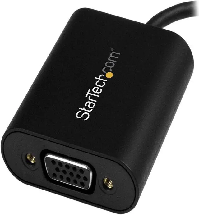 Alt view image 2 of 7 - StarTech CDP2VGASA USB-C to HDMI Adapter - With Stay Awake - Presentation Mode - USB C Adapter - USB-C to VGA Projector Adapter