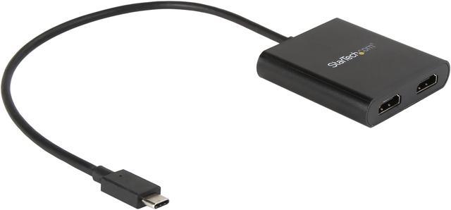 StarTech.com 2-Port Multi Monitor Adapter, USB-C to 2x HDMI Video Splitter,  USB Type-C DP Alt Mode to HDMI MST Hub, Dual 4K 30Hz or 1080p 60Hz