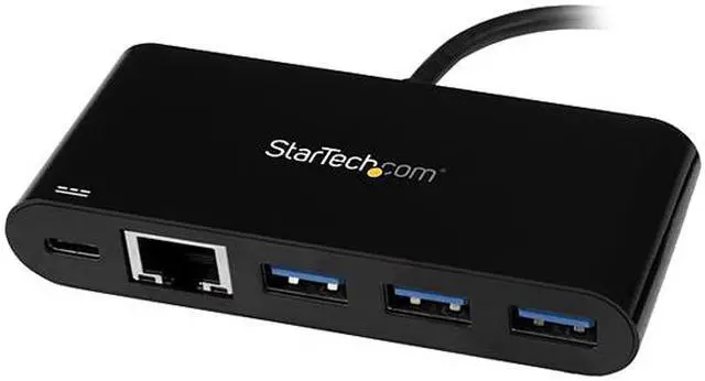 Alt view image 2 of 5 - StarTech HB30C3AGEPD 3 Port USB C Hub w/ GbE & PD 2.0 - USB-C to 2 x USB-A - USB 3.0 Hub - USB Port Expander - USB Port Hub w/ GbE & Power Delivery