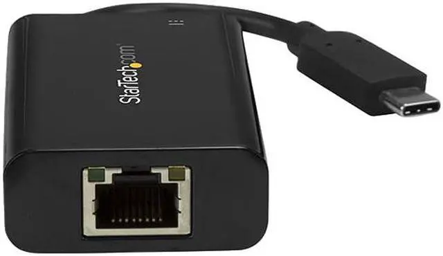Alt view image 2 of 4 - StarTech US1GC30PD USB C to Gigabit Ethernet Adapter - with Power Delivery (USB PD) - Power Pass Through Charging - USC-C Ethernet