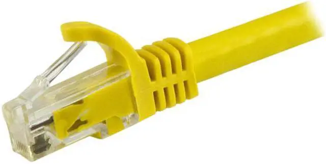 Alt view image 2 of 2 - StarTech N6PATCH20YL Cat6 Patch Cable – 20 ft – Yellow Ethernet Cable – Snagless RJ45 Cable – Ethernet Cord – Cat 6 Cable – 20ft