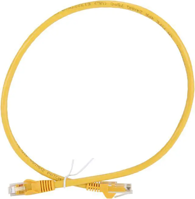 Alt view image 2 of 3 - StarTech N6PATCH2YL StarTech.com Cat6 Patch Cable - 2 ft. - Yellow Ethernet Cable - Snagless RJ45 Cable - Ethernet Cord - Cat 6 Cable - 2 ft.