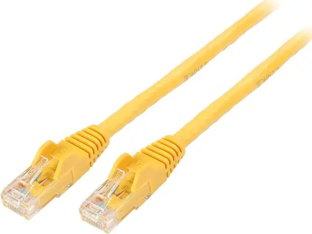 Main image of StarTech N6PATCH6YL StarTech.com Cat6 Patch Cable - 6 ft. - Yellow Ethernet Cable - Snagless RJ45 Cable - Ethernet Cord - Cat 6 Cable - 6 ft.