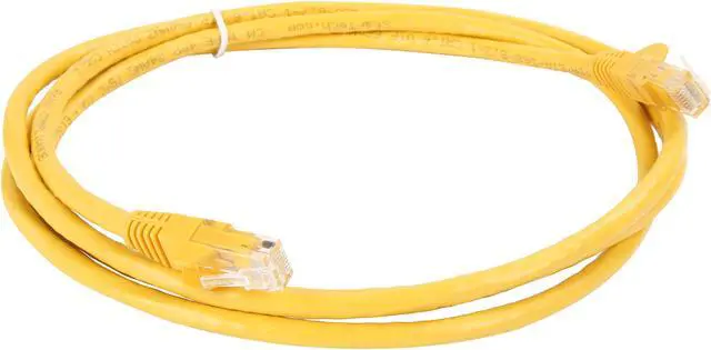 Alt view image 2 of 3 - StarTech N6PATCH6YL StarTech.com Cat6 Patch Cable - 6 ft. - Yellow Ethernet Cable - Snagless RJ45 Cable - Ethernet Cord - Cat 6 Cable - 6 ft.